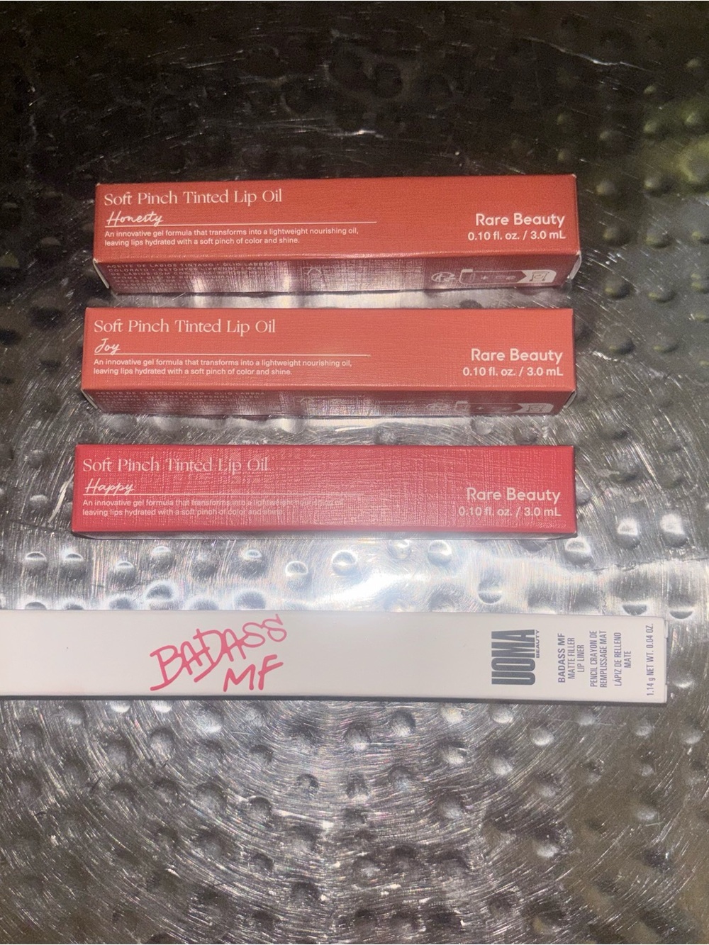 Rare Beauty Soft Pinch Tinted Lip Oil Bundle with UOMA Lip Liner